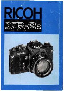 Ricoh XR 2 s manual. Camera Instructions.